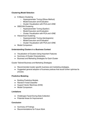 E-commerce Customer Segmentation and Predictive Modeling: Enhancing ...