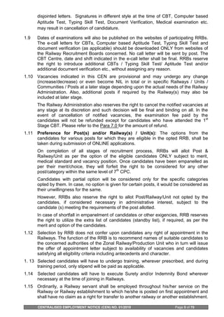Detailed cen01-2019-rrb -ntpc | PDF