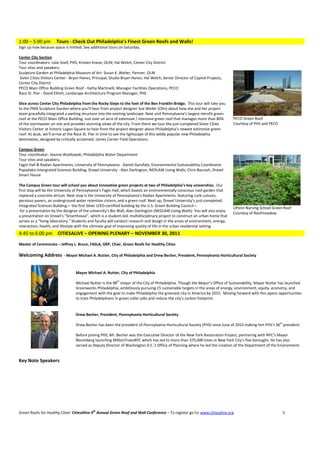 Cities Alive: Green Roofs and Green Walls Conference | PDF