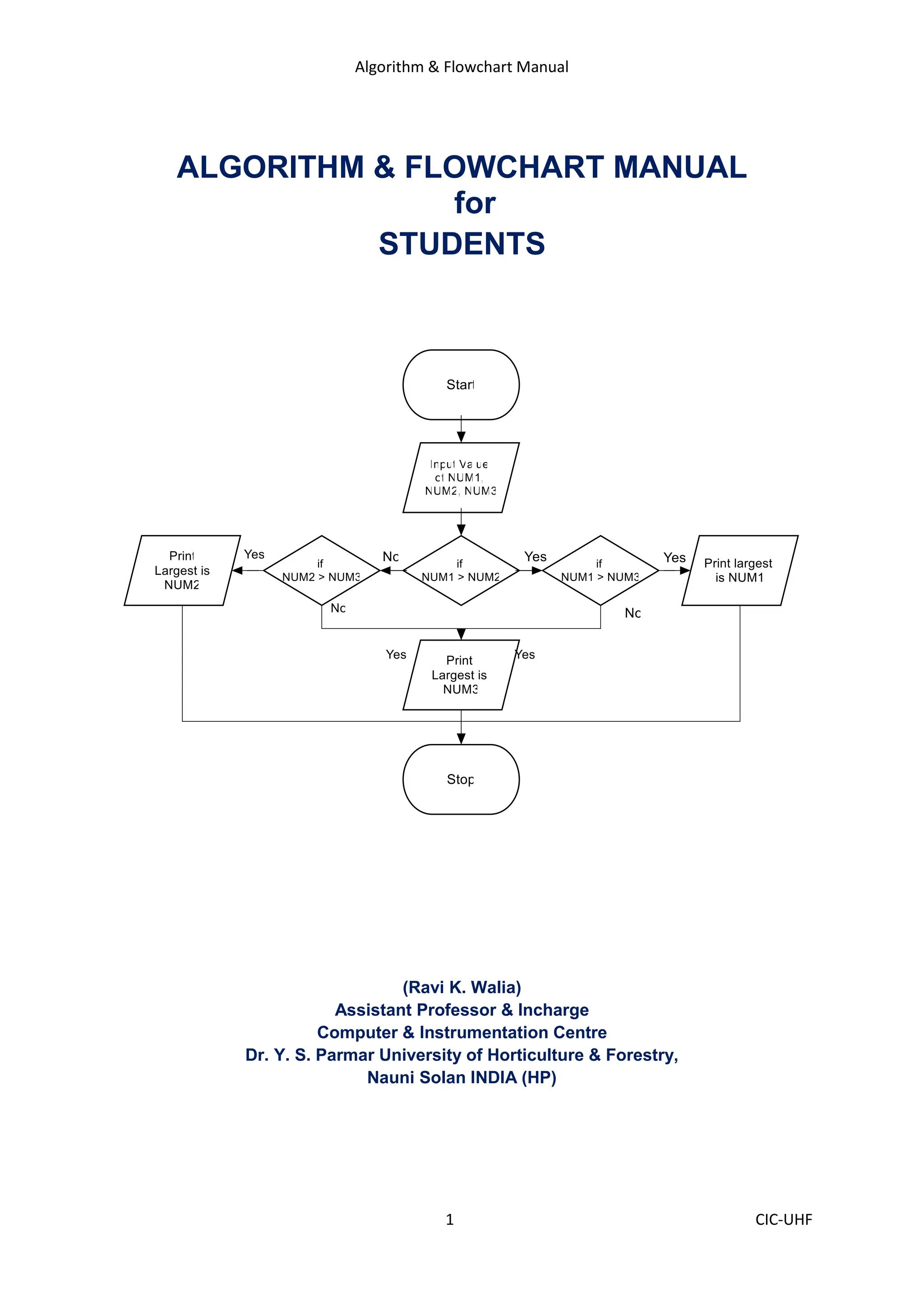 detail of flowchart and algorithm that are used in programmingpdf | PDF
