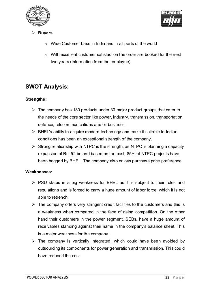 Detailed Analysis Of Power Plant Equipments (Power Sector)
