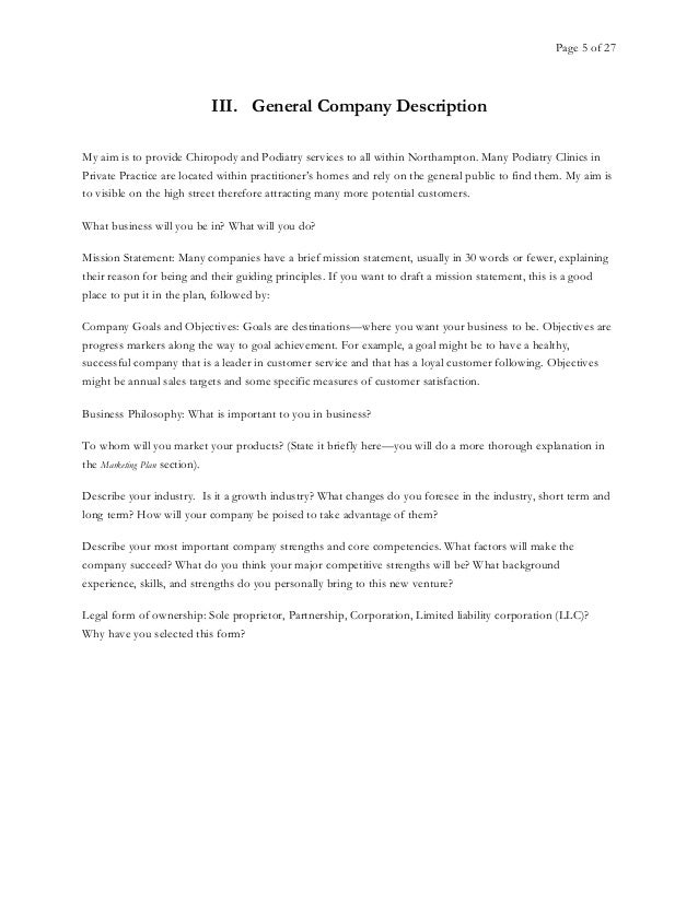 What is business plan picture