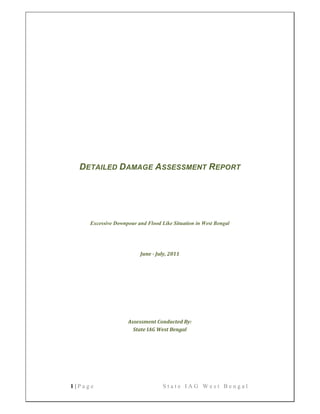 Detailed Damage Assessment Report   West Bengal  2011