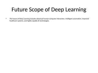 Comprehensive Deep Learning Overview: Concepts, Models, and ...