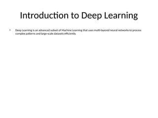 Comprehensive Deep Learning Overview: Concepts, Models, and ...