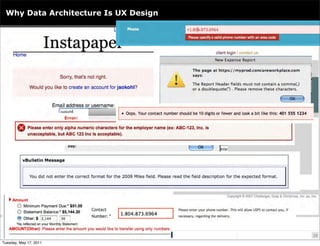 Why Data Architecture Is UX Design




                        @mojoguzzi   #dtlDesign   28

Tuesday, May 17, 2011
 