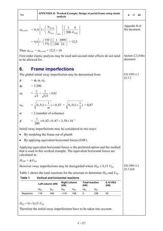 Detailed design of portal frames | PDF