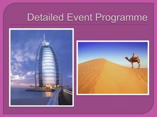 Detailed Event Programme  