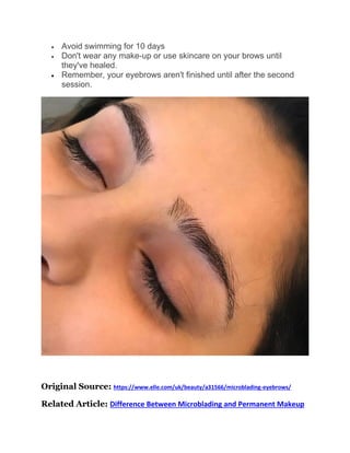 Detailed information about microblading | PDF