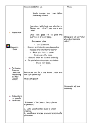 DETAILED LESSON PLAN IN ENGLISH 4 QUARTER WEEK 2H | DOCX