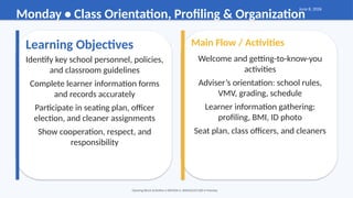 Opening Block Activities.pdf Comprehensive Opening Block Activities for School Year 2026 Orientation ...