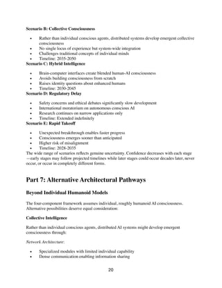Detailed Pathways to Future AI Consciousness | PDF