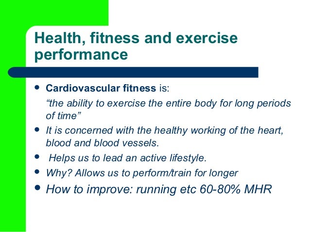 health and fitness ppt