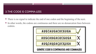 DETAILED REPORT ON GENETIC CODE – Detailed Report on Codons, Wobble ...