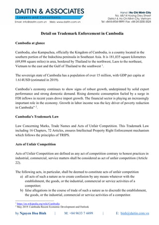 Photo inspiration: Detail On Trademark Enforcement In Cambodia Photo Inspiration