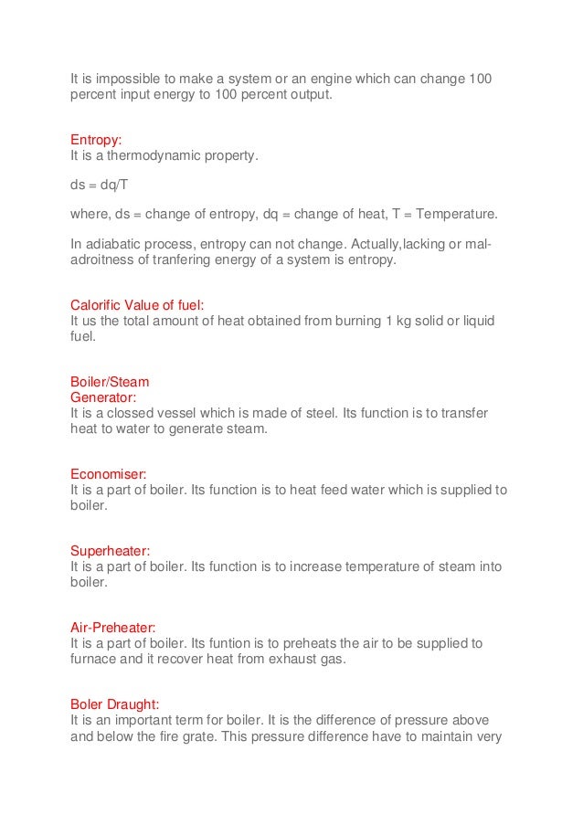 Basic Mechanical Terms