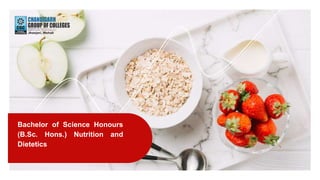 Bachelor of Science Honours
(B.Sc. Hons.) Nutrition and
Dietetics
 
