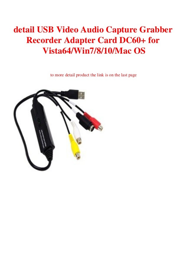 Usb Video Capture Adapter For Mac