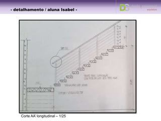 Detalhe 03 – Planta baixa / Corte AA’/ Corte BB' – 1/05
0
1
PLANAT BAIXA – DET. 03
ESCALA: 1/05
CORTE AA' – DET. 03
ESCALA: 1/0502
CORTE BB' – DET. 03
ESCALA: 1/05
03
- detalhamento / aluna Thallys dos Santos -
 