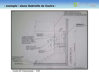 Planta baixa – 1/25
- exemplo de trabalho – aluna Gabrielle -
- exemplo / aluna Gabrielle de Castro -
 