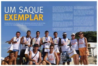 8   fevereiro | Março | abril 2010                                                                                                                                                             bôNUs de iNCeNtivo    9




    Um saqUe
                                                                                   Esporte, conscientização ambiental, cidadania, saúde, diver-     evento, considerado por seus organizadores e participantes um
                                                                                   são e praia. Tudo isso e muito mais aconteceu na praia de        sucesso, contou com apoio da prefeitura de Parnamirim e da
                                                                                   Pirangi do Norte, em Parnamirim – RN, graças aos Distribui-      vereadora Lucinha Thiago, Gerente Sênior Forever.
                                                                                   dores Forever. Ponto para a iniciativa voluntária desse grupo,
                                                                                   que realizou a I Copa Aloe Sunscreen de Futevôlei e Vôlei de     Além da vereadora, estiveram presentes outras autorida-
                                                                                   Praia no começo de fevereiro último.                             des, como o prefeito de Parnamirim, Maurício Marques, o




    exemplar
                                                                                                                                                    secretário de Turismo, Rogério Santiago, o secretário de
                                                                                   O torneio, iniciativa da Forever Planet, foi aberto com uma      Planejamento e Desenvolvimento, Jorge Cunha, e o jor-
                                                                                   grande aula de aeróbica, seguida pelas partidas em si - vôlei    nalista e ex-prefeito Agnelo Alves.
                                                                                   pela manhã e futevôlei pela tarde. Ao todo, mais de 10 duplas
                                                                                   participaram de cada modalidade, disputando um prêmio de         Para completar o fim de semana de sucesso, os Distribuidores
                                                                                   R$ 300 em produtos Forever Living. Além das disputas espor-      participantes cadastraram muitas pessoas durante o evento,
                                                                                   tivas, foram promovidas ações de conscientização ambiental       além de divulgarem e venderem diversos produtos Forever.
                                                                                   com os frequentadores da praia.                                  “A vereadora Lucinha ajudou com água, palco, som e tendas
                                                                                                                                                    para a realização do evento”, ressalta Tania, lembrando que as
                                                                                   “Entre os jogos era feito um mutirão de limpeza, e distribuía-   duplas participantes doaram 2 kg de alimentos não perecíveis
    distribuidores do rio Grande do norte orGanizam campeonato de Vôlei de praia   mos kits de produtos Forever, com camiseta, boné e protetor      como taxa de inscrição. “Tivemos mais de 200 atletas entre
                                                                                   solar Aloe Sunscreen. Nada melhor do que unir as pessoas         amadores e profissionais, e os alimentos que nos entregaram
    e FuteVôlei para Virar o joGo da cidadania e da responsabilidade ambiental     em torno do esporte”, recorda a Gerente Safira Tania Diniz, de   foram doados para instituições filantrópicas”, completa.
                                                                                   Natal – RN, umas da organizadoras do evento.
                                                                                                                                                    O sucesso dessa mistura de esporte, cidadania e Forever foi
                                                                                   As crianças também não foram esquecidas. Havia campeonato        tanto que o evento deve entrar no calendário oficial de ati-
                                                                                   de desenhos e esculturas na areia, com distribuição de pico-     vidades de verão da cidade de Parnamirim. Mais um ponto
                                                                                   lés pela participação, além de prêmios para os vencedores. O     para o voluntariado Forever. Vire a página e veja mais fotos.




                                                                                                                                                                                                 Pódio do
                                                                                                                                                                                                 Futevôlei na
                                                                                                                                                                                                 Copa Sunscreen
 