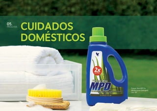05.

PRODUTOS

Cuidados
Domésticos

Forever Aloe MPD 2x
(Multipurpose Detergent)
Cód. 307

 