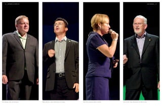 36   SETEMBRO | OuTuBRO 2010                                                                                                                                            Rally Mundial   37




Kim Madsen, líder da Dinamarca      Miklós Berkics, maior Distribuidor da Hungria   Tania Diniz, Gerente Safira do Brasil   Jonh Curtis, maior Distribuidor do Reino Unido
 