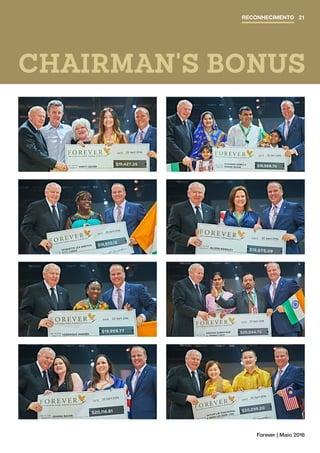 CHAIRMAN'S BONUS
RECONHECIMENTO 21
Forever | Maio 2016
 