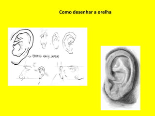 Como desenhar a orelha
 