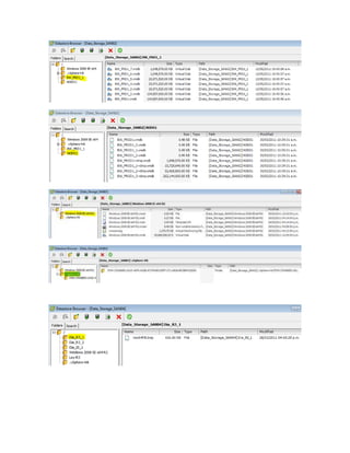 Detalle de servidores virtuales sap