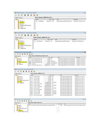 Detalle de servidores virtuales sap