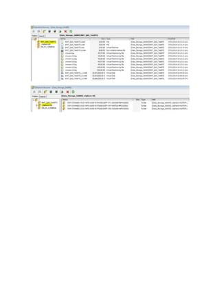 Detalle de servidores virtuales sap