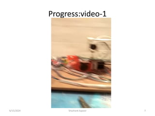 Progress:video-1
6/15/2024 Shashank kapoor 7
 