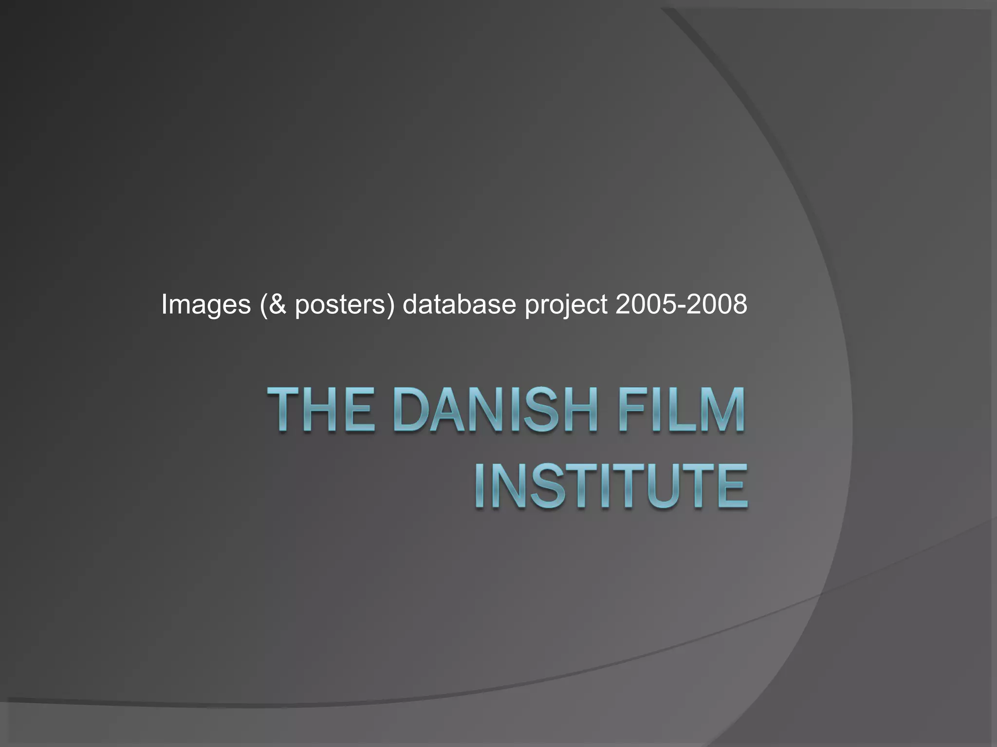 Images (& posters) database project 2005-2008
 