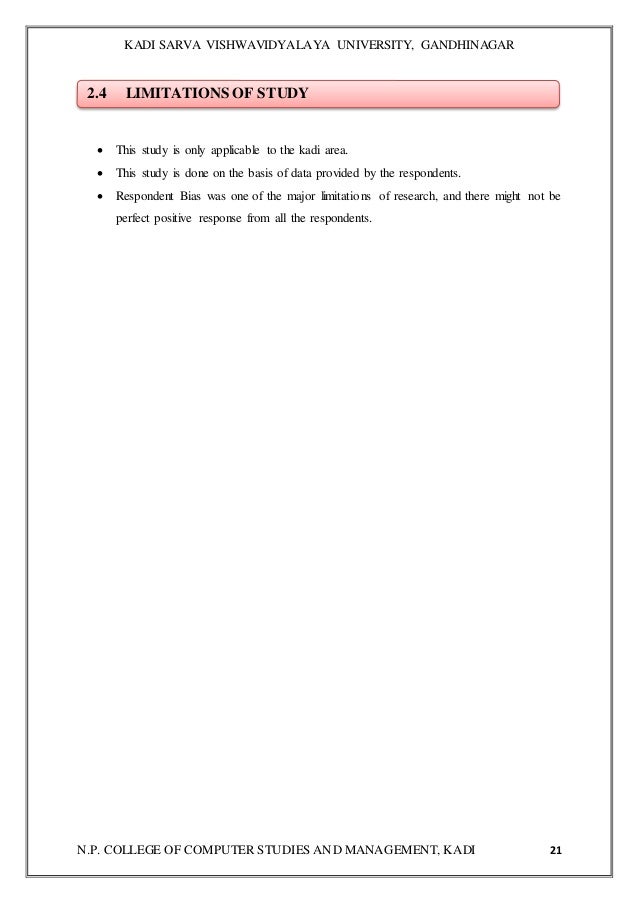 A project report on detergent