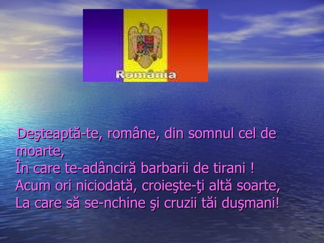 Imnul Romaniei prezentare Henrietta PPT imnul-romaniei-prezentare-henrietta-ppt