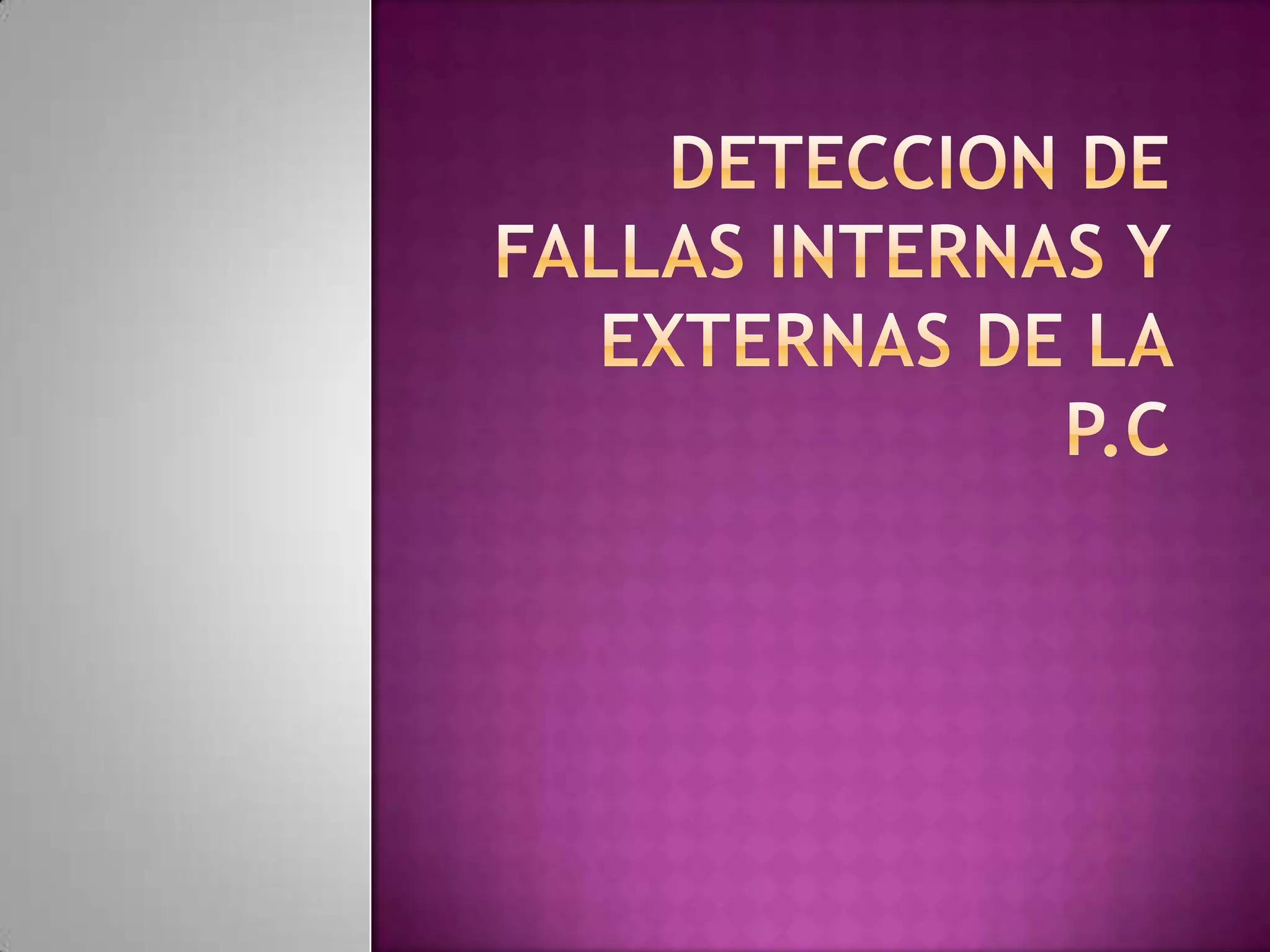 Soluciones básicas para fallas comunes en periféricos de menos de | PPT
