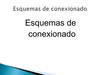 Esquemas de
conexionado

 