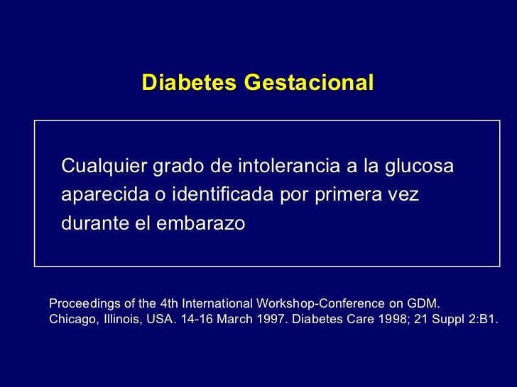 Deteccion de la diabetes en el embarazo Deteccion de la diabetes en el embarazo