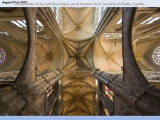 Arpon Files 2013
Perspectiva de los pórticos bajos, en el crucero de la Catedral de Ávila, España.

 
