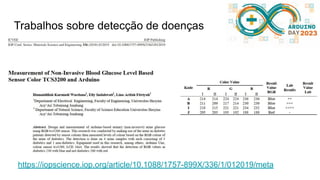 Trabalhos sobre detecção de doenças
https://iopscience.iop.org/article/10.1088/1757-899X/336/1/012019/meta
 