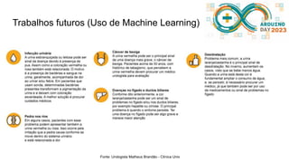 Trabalhos futuros (Uso de Machine Learning)
Fonte: Urologista Matheus Brandão - Clínica Unix
 