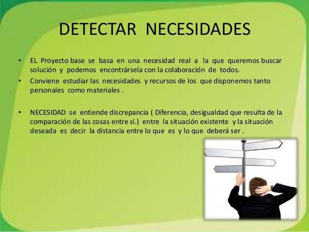 Detectar necesidades