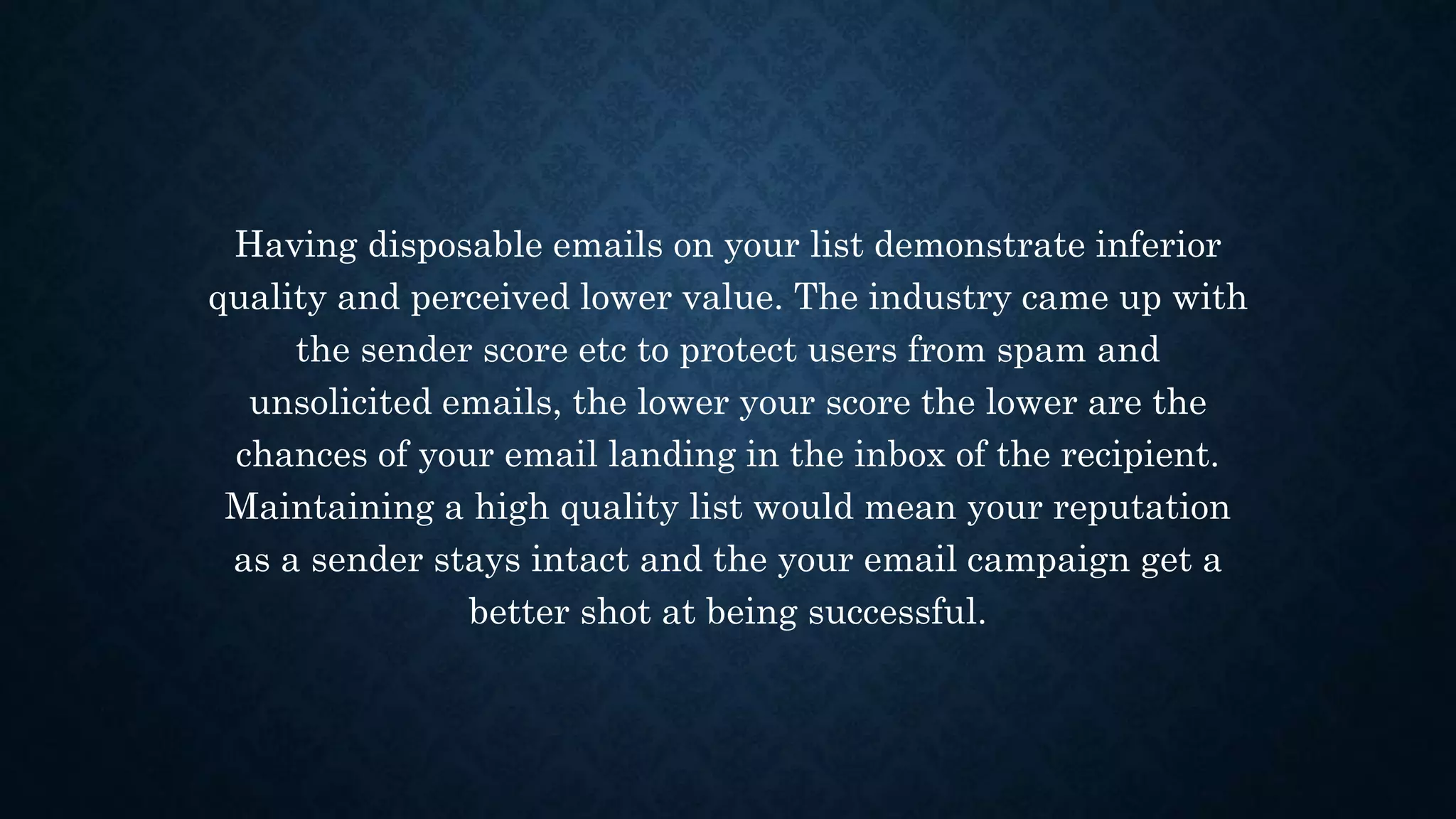 Detecting disposable email addresses | PPTX