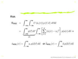 Detection & Estimation Theory | PDF