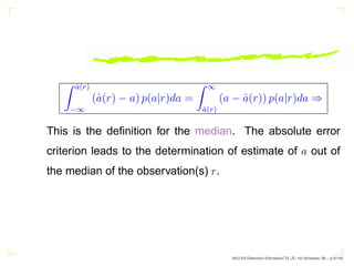 Detection & Estimation Theory | PDF