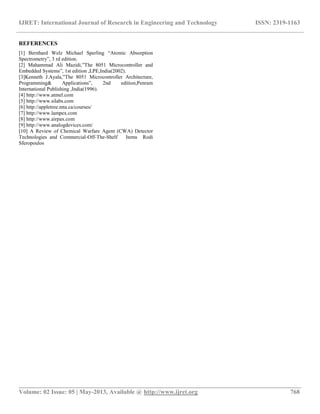 Detection and identification of chemical agent using atomic absorption ...