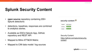 Splunk Code Reference Detection as code splunk user group dec 2020 | PDF