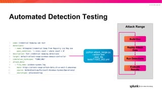 Detection as code splunk user group dec 2020 | PDF