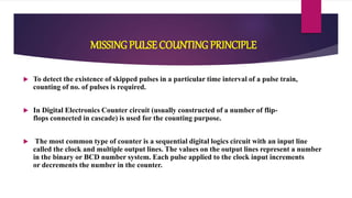Pulse Counting Unit Detection & counting of missing pulses with generation | PPTX